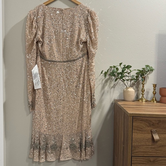 Mac Duggal NWOT Size 12 Sequin Gown Embellished Beaded Cocktail Party Elegant - Picture 3 of 8